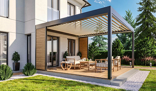 Tarasola Technic Pro overkapping met lamellendak