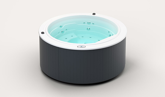 quavia Aqualife Sundown spa bubbelbad met luxe hydrojets en LED-verlichting voor exclusieve wellness in de tuin