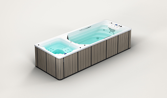 Aquavia Duo swim spa – combining swimming and relaxation in one spa – Van Beem Buitenlev