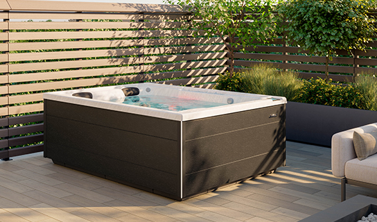 Jacuzzi J-404L spa – luxe buiten bubbelbad voor wellness – Van Beem Buitenleven