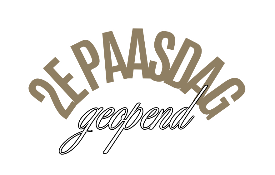 2e paasdag geopend 2026 Van Beem Buitenleven feestdag banner