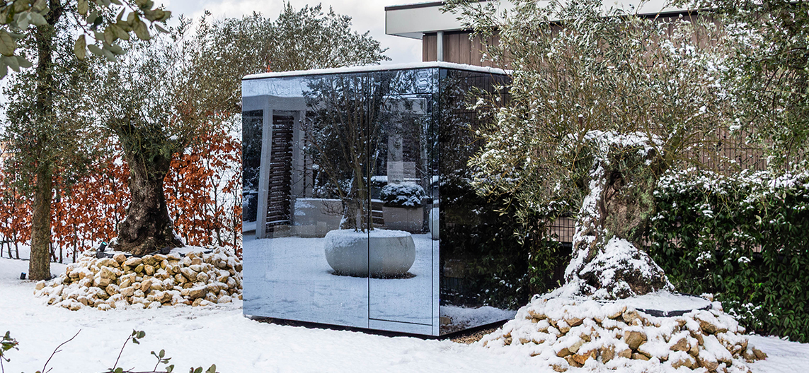 Linz outdoor sauna in the Van Beem Buitenleven show garden