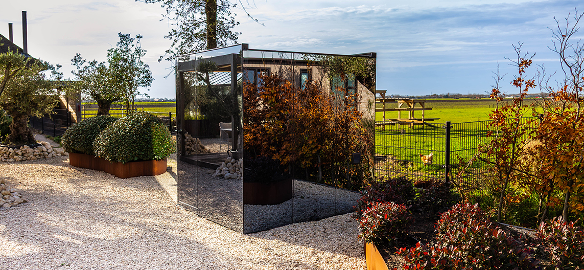 Villach outdoor sauna in the Van Beem Buitenleven show garden
