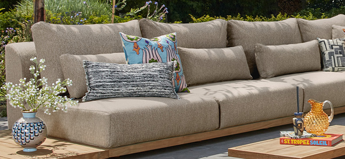 SUNS Aspen 3-Seater Teak Sofa for Luxury Gardens and Patios