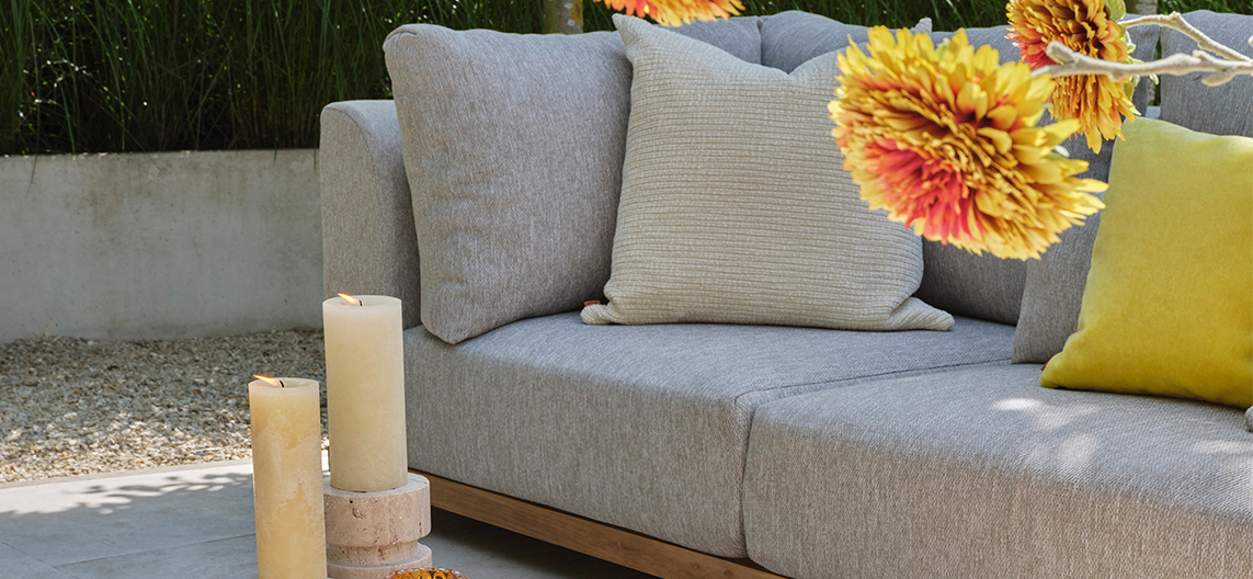 SUNS Aspen Teak Corner Lounge Set for Luxury Gardens and Patios