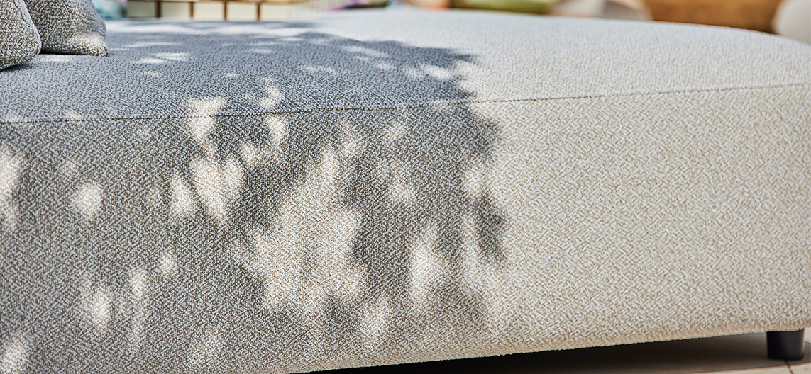 SUNS Blocchi outdoor fabric for luxury garden furniture and stylish outdoor spaces