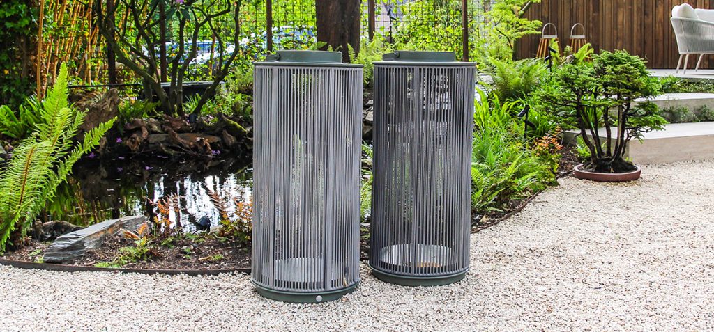 Suns solar lamp accessory for a stylish, luxurious outdoor space