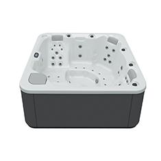 Aquavia Aqualife collectie model Feel jacuzzi in Graphite White voor luxe wellness in de tuin
