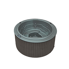 Aquavia Aqualife collectie model Sundown jacuzzi in Silver voor luxe wellness in de tuin