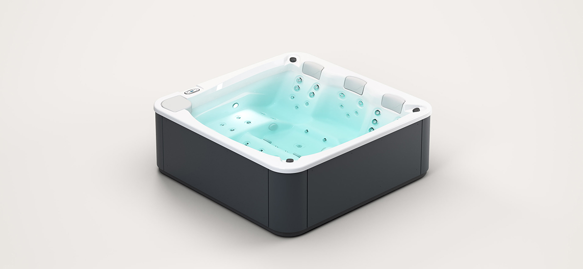 Aquavia Aqualife collectie model Touch 5 jacuzzi voor luxe wellness in de tuin