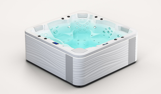 Aquavia Aurora collectie model Velvet jacuzzi voor luxe wellness in de tuin