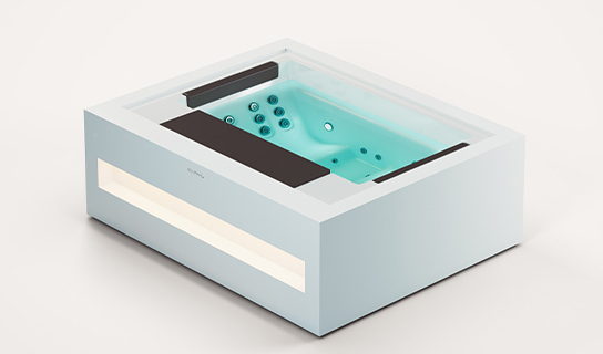 Aquavia Exclusive collectie model Home jacuzzi voor luxe wellness in de tuin