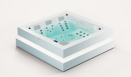 Aquavia Exclusive collectie model Serenity jacuzzi voor luxe wellness in de tuin