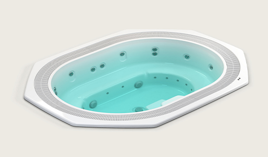 Aquavia Infinity collectie model Hydra jacuzzi voor luxe wellness in de tuin