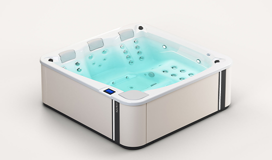 Aquavia Premium collectie model Touch 5 Pro jacuzzi voor luxe wellness in de tuin