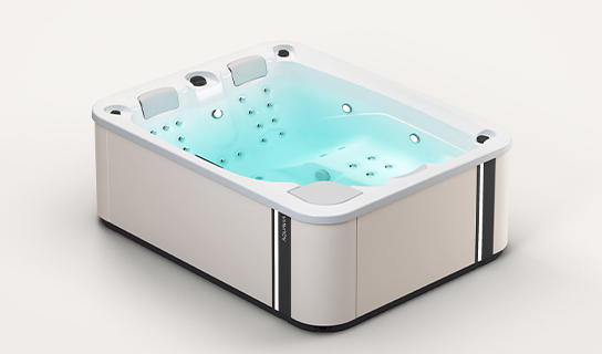 Aquavia Premium collectie model Touch Pro jacuzzi voor luxe wellness in de tuin