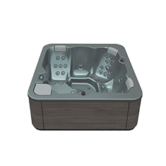 Aquavia spa Aqualife 5 jacuzzi in Thunder Silver voor luxe wellness in de tuin