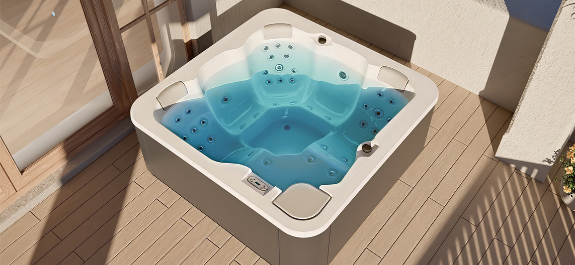 Aquavia spa Aqualife 5 jacuzzi in de tuin voor luxe wellness buiten