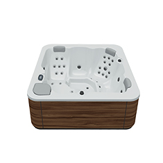Aquavia spa Aqualife 5 jacuzzi in Walnut White voor luxe wellness in de tuin