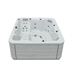 Aquavia spa Aqualife Pulse jacuzzi in Butterfly White voor luxe wellness in de tuin