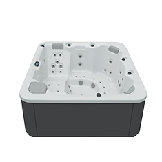 Aquavia spa Aqualife Pulse jacuzzi in Graphite White voor luxe wellness in de tuin