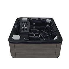 Aquavia spa Aqualife Pulse jacuzzi in Thunder Pearl Shadow voor luxe wellness in de tuin