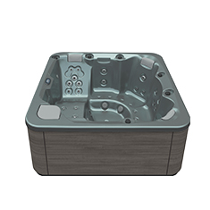 Aquavia spa Aqualife Pulse jacuzzi in Thunder Silver voor luxe wellness in de tuin