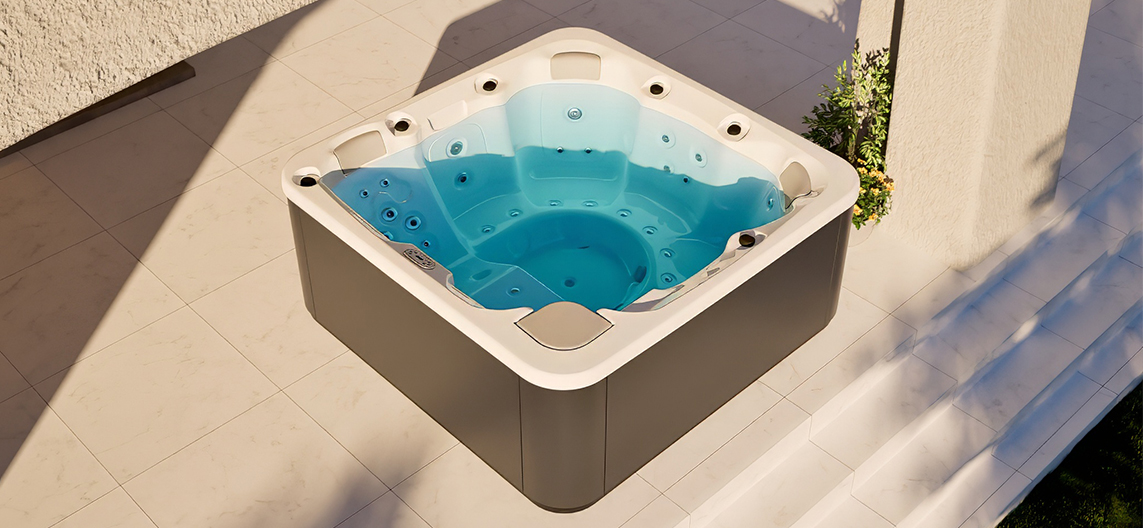 Aquavia spa Aqualife Pulse jacuzzi in de tuin voor luxe wellness buiten