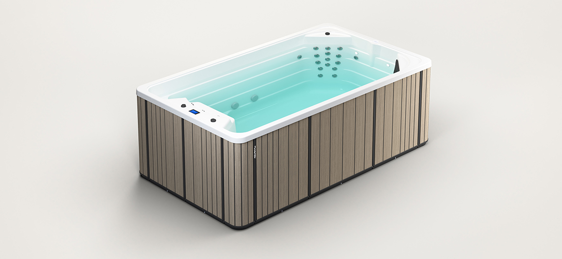 Aquavia Compact Swim Spa for luxury wellness and swimming in the backyard